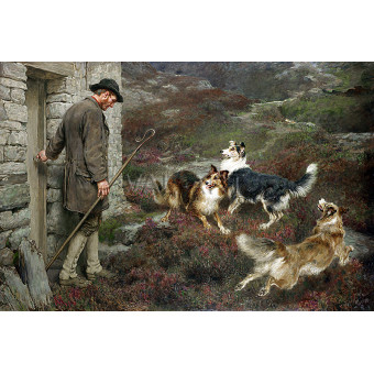 РЕПРОДУКЦИИ НА КАРТИНИ Към хълмовете (1901)